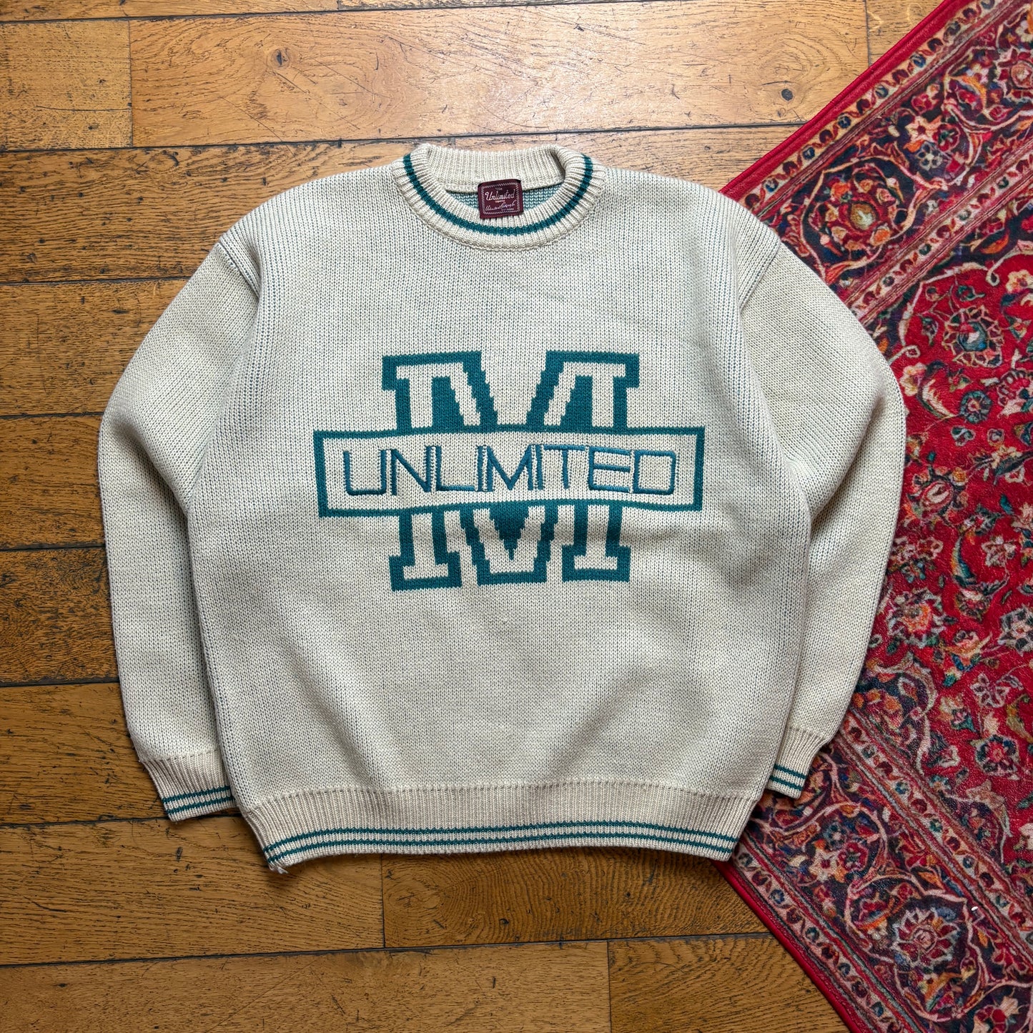 Vintage Unlimited Cream Chunky Knit Jumper - 38