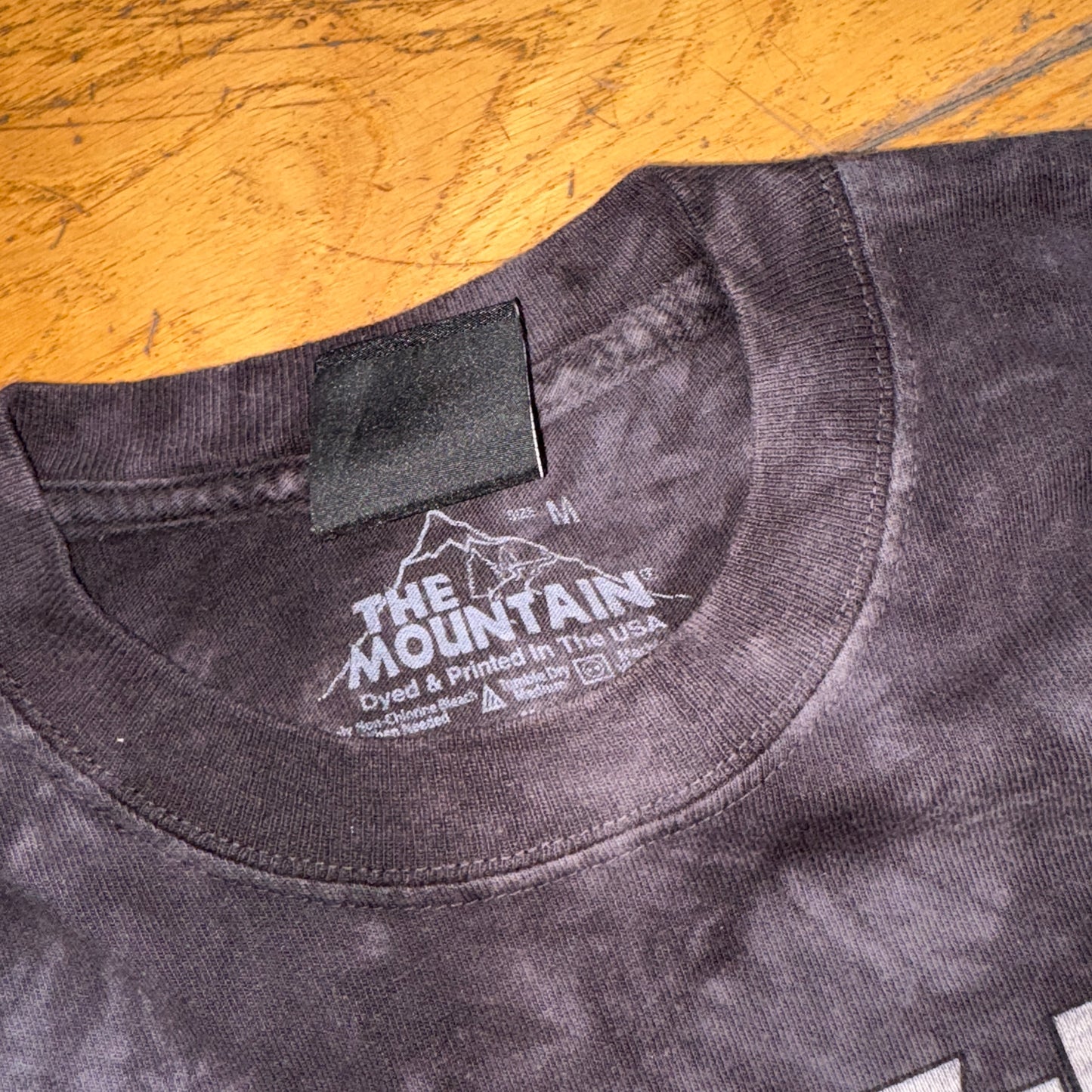 Vintage Thrasher Wolves Skate Tie Dye Black Grey Graphic T-Shirt - S
