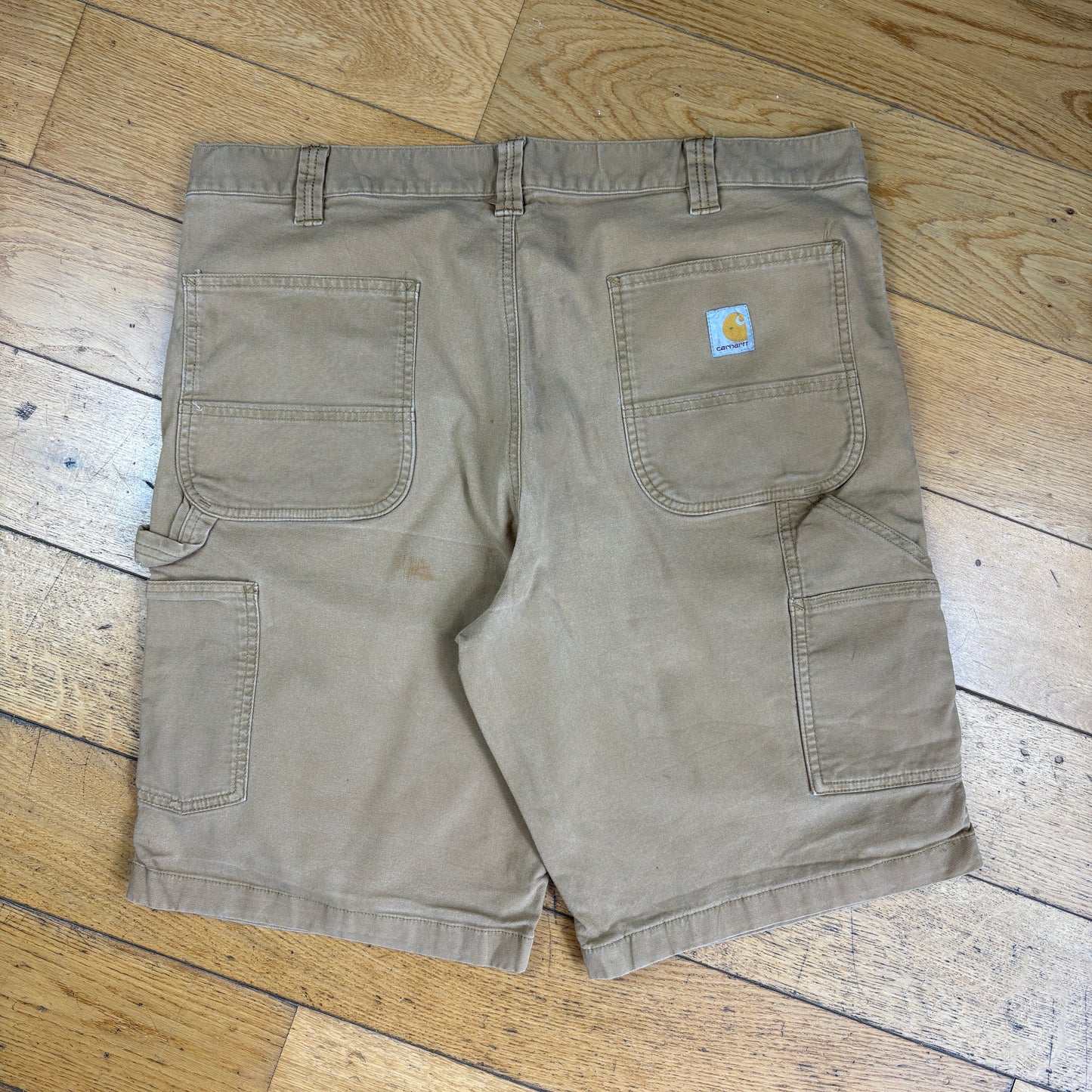 Vintage Carhartt Brown Workwear Baggy Carpenter Shorts - 38