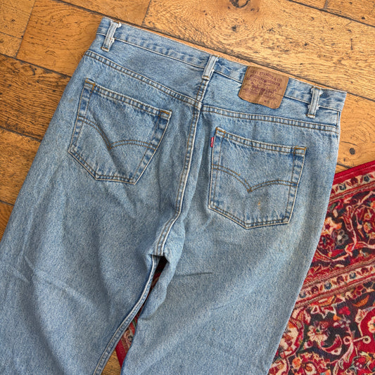 Vintage Levis 501 Straight Blue Denim Jeans - 36L
