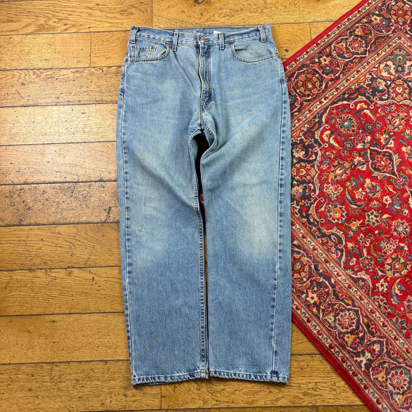Vintage Levis 505 Straight Blue Denim Jeans - 36