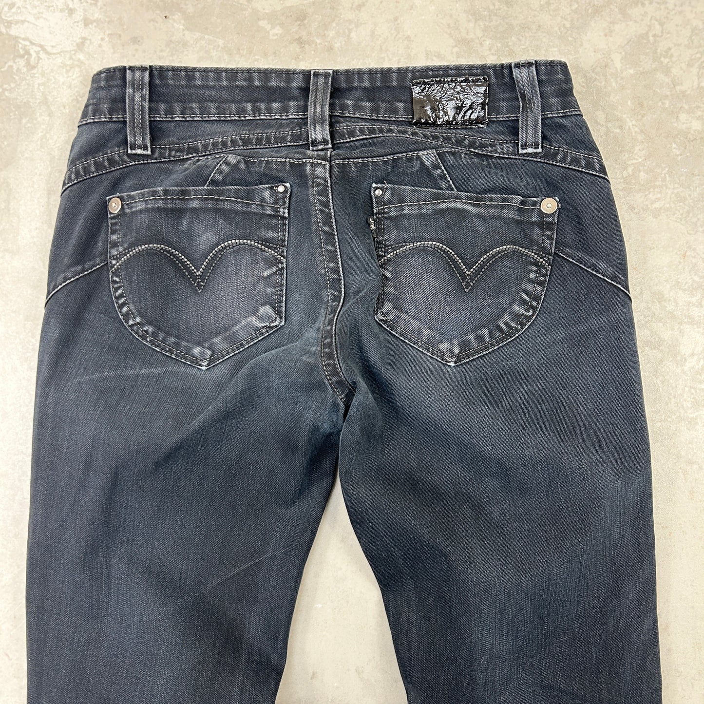 Vintage Levis Black Skinny Womens Denim Jeans - 8/10