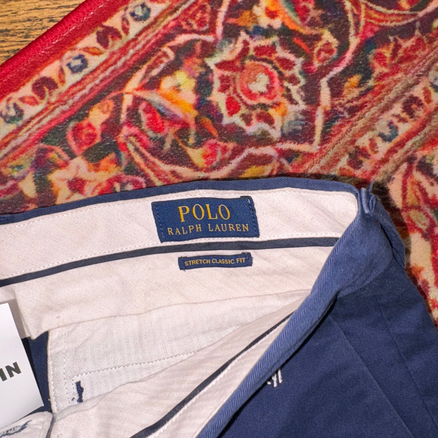 Vintage Ralph Lauren Embroidered Y2K Navy Blue Baggy Shorts Jorts - 34