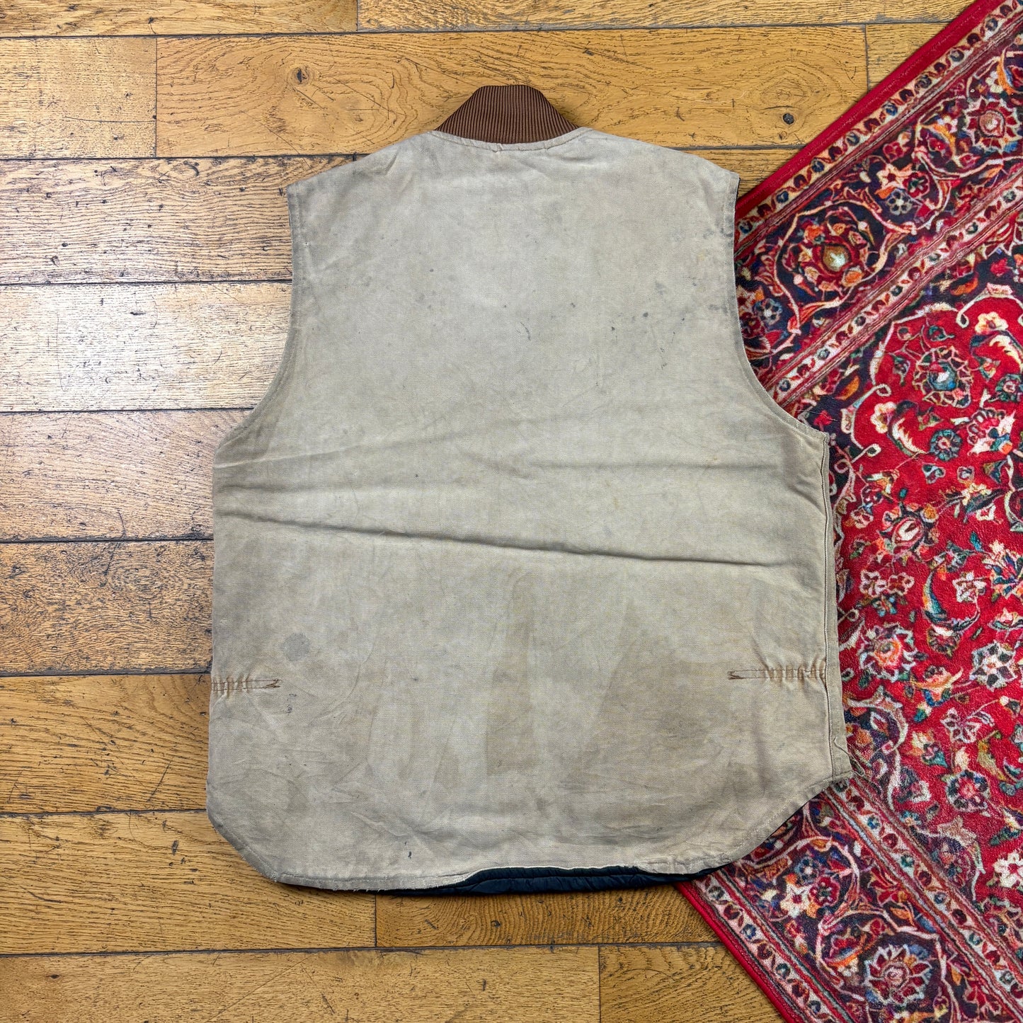 Vintage Carhartt Brown Gilet Vest Workwear Jacket - L