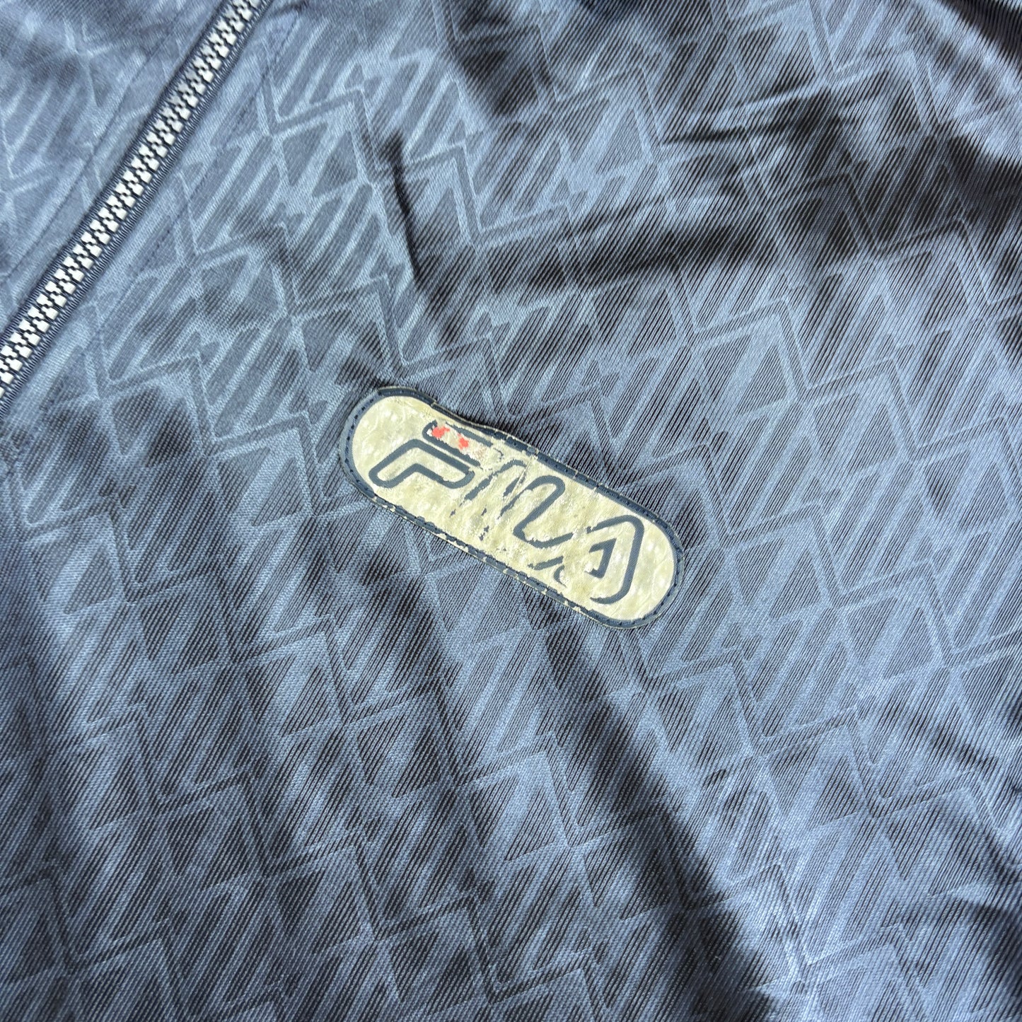 Vintage Fila Embroidered Navy Polo T Shirt - XL