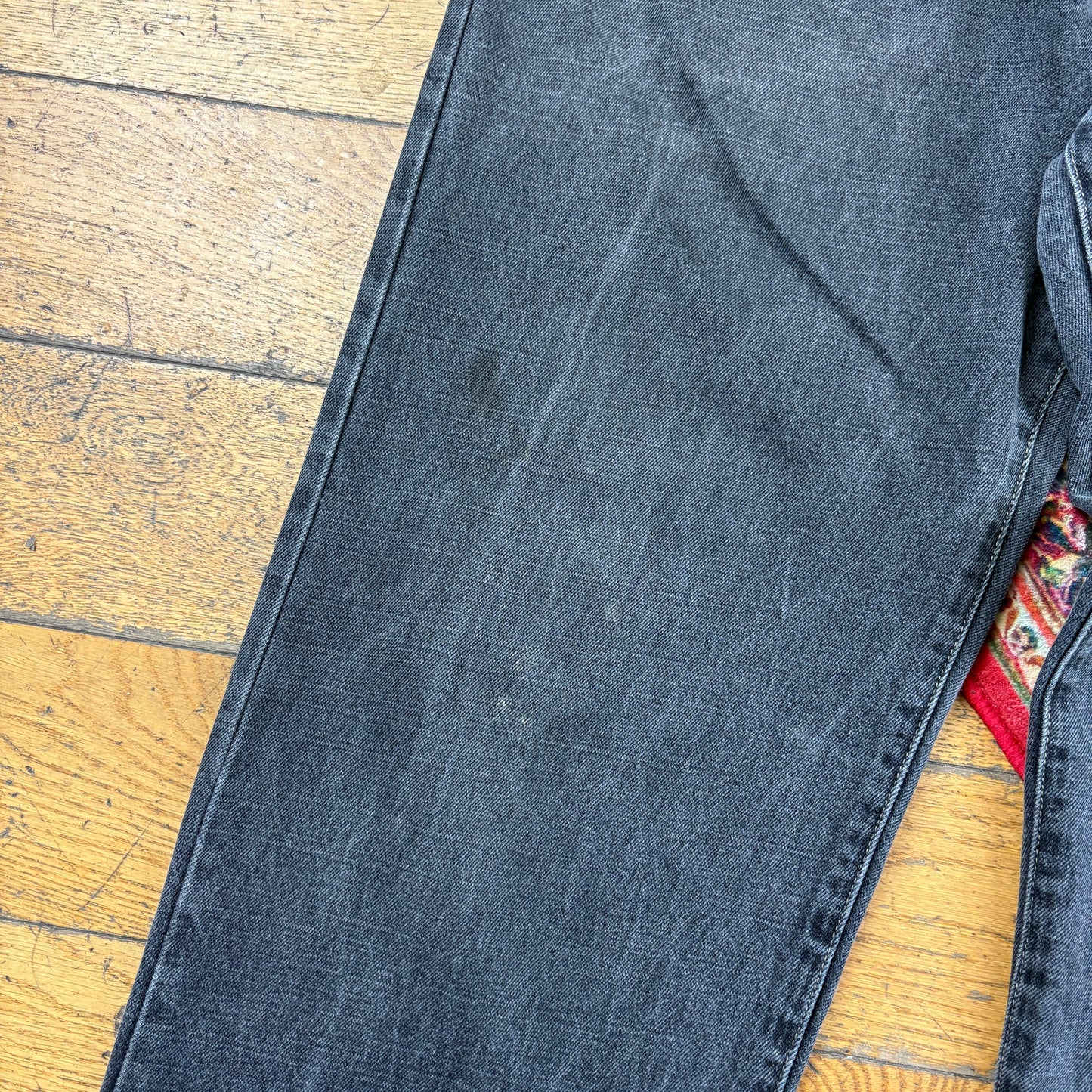 Vintage Ecko Unltd Black Embroidered Y2K Hip Hop Baggy Jeans - 38