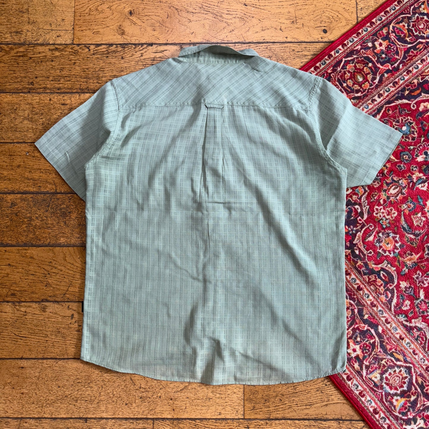 Vintage Patagonia Green Short Sleeve Lightweight Check Shirt - L