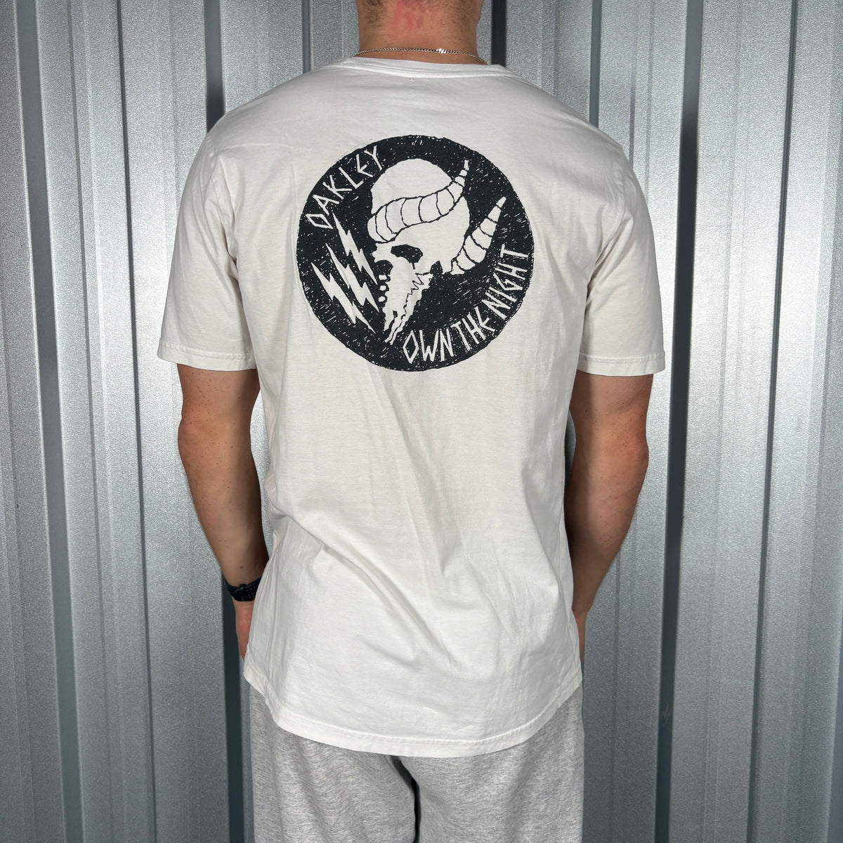 Oakley White Graphic T Shirt - S