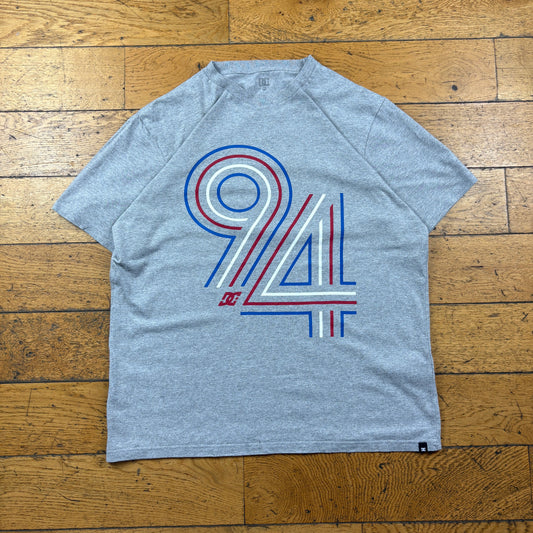 Vintage DC Grey Skate Graphic T-Shirt - L
