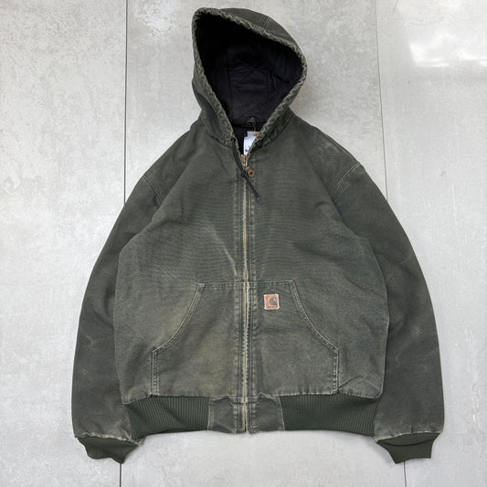 Vintage Carhartt Green Active Workwear Jacket - M