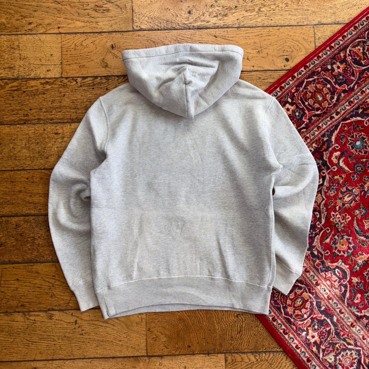 Vintage Ralph Lauren Polo Grey Embroidered Hoodie Sweatshirt - S