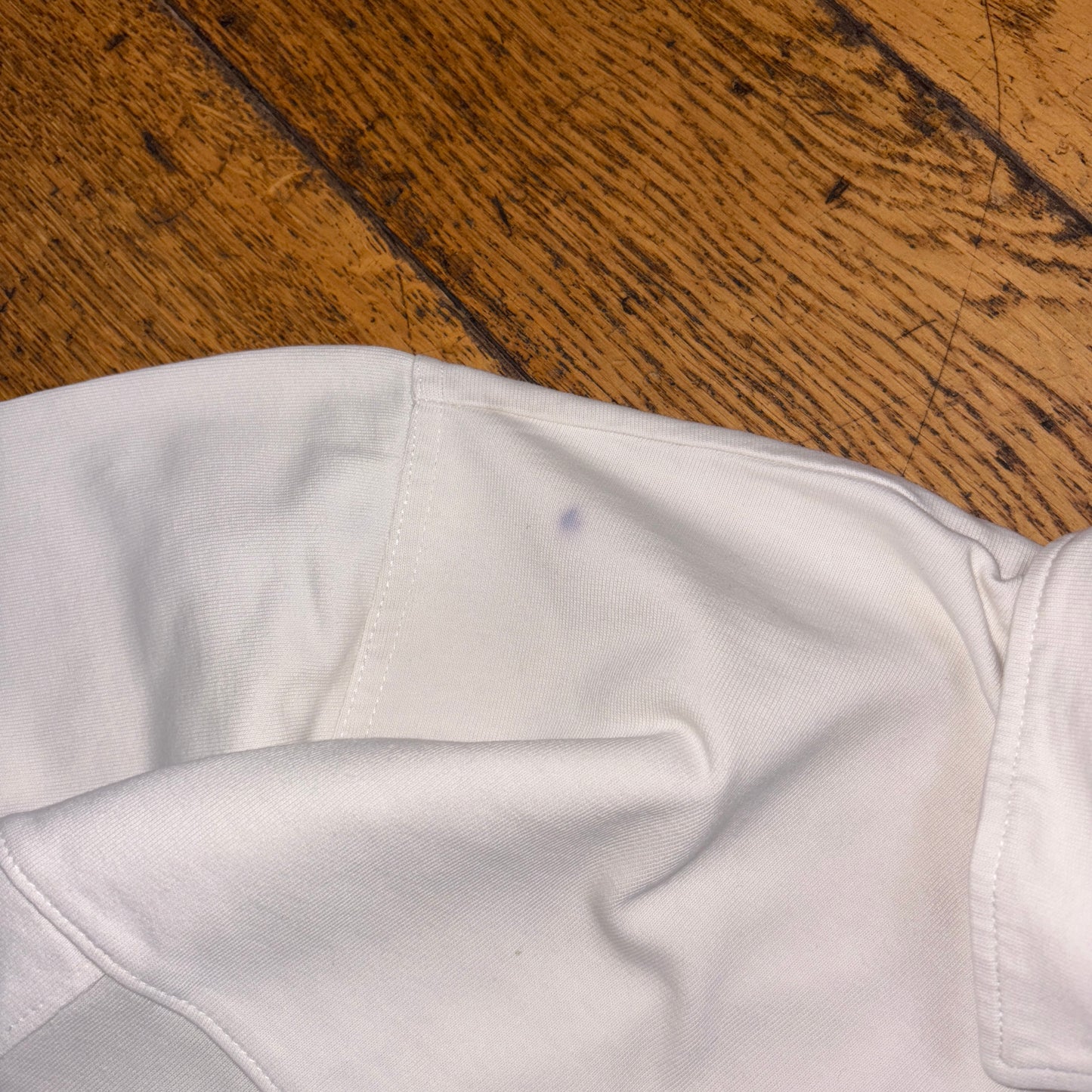 Vintage Reebok White Rugby Polo Shirt - M