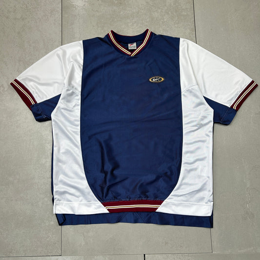 Vintage 90s Nike Blue Basketball T-Shirt - XL