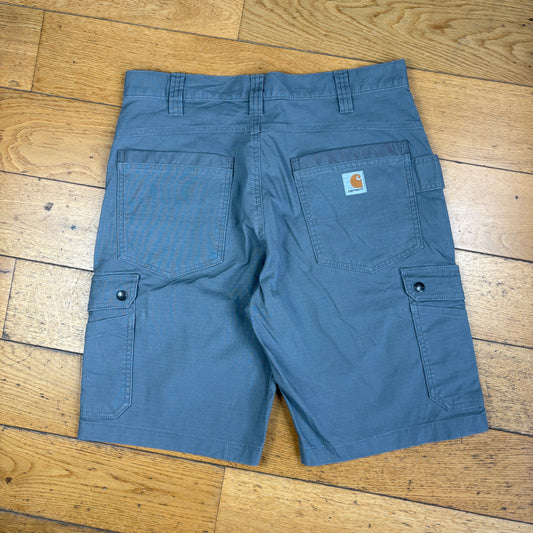 Vintage Carhartt Workwear Grey Baggy Carpenter Shorts - 33