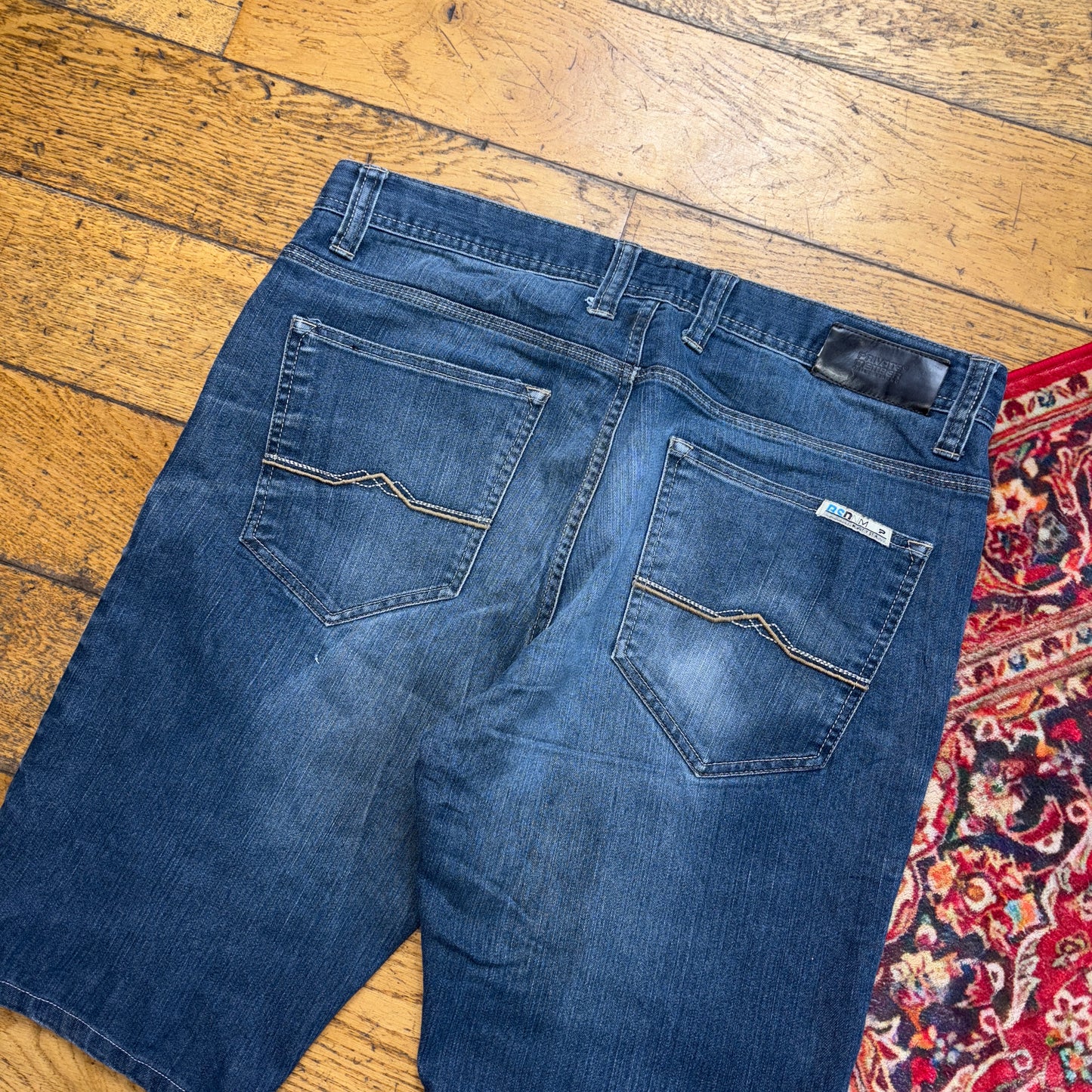 Vintage Blue Denim Shorts - 36