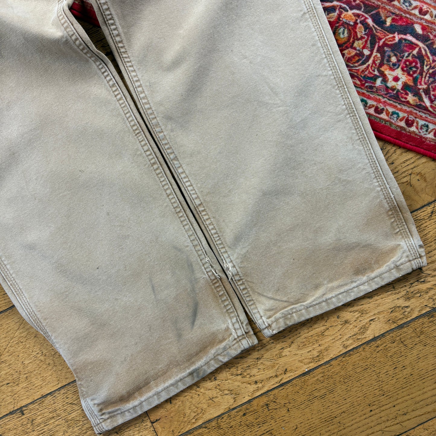 Vintage Carhartt Brown Workwear Carpenter Baggy Trousers - 38