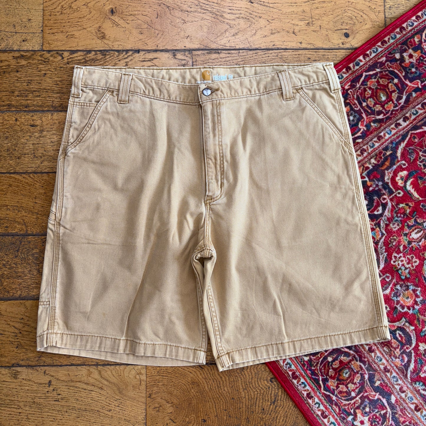 Vintage Carhartt Workwear Baggy Brown Carpenter Shorts - 42