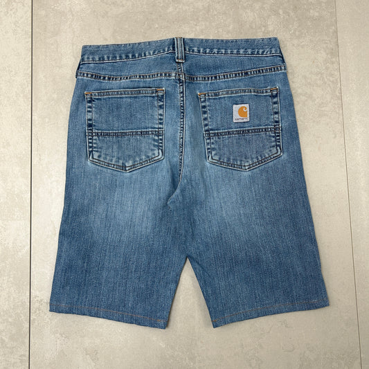 Vintage Carhartt Workwear Blue Carpenter Shorts - 30