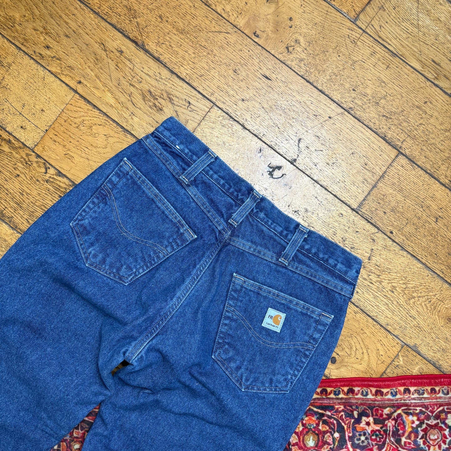 Vintage Carhartt Blue Workwear Carpenter Straight Jeans - 32