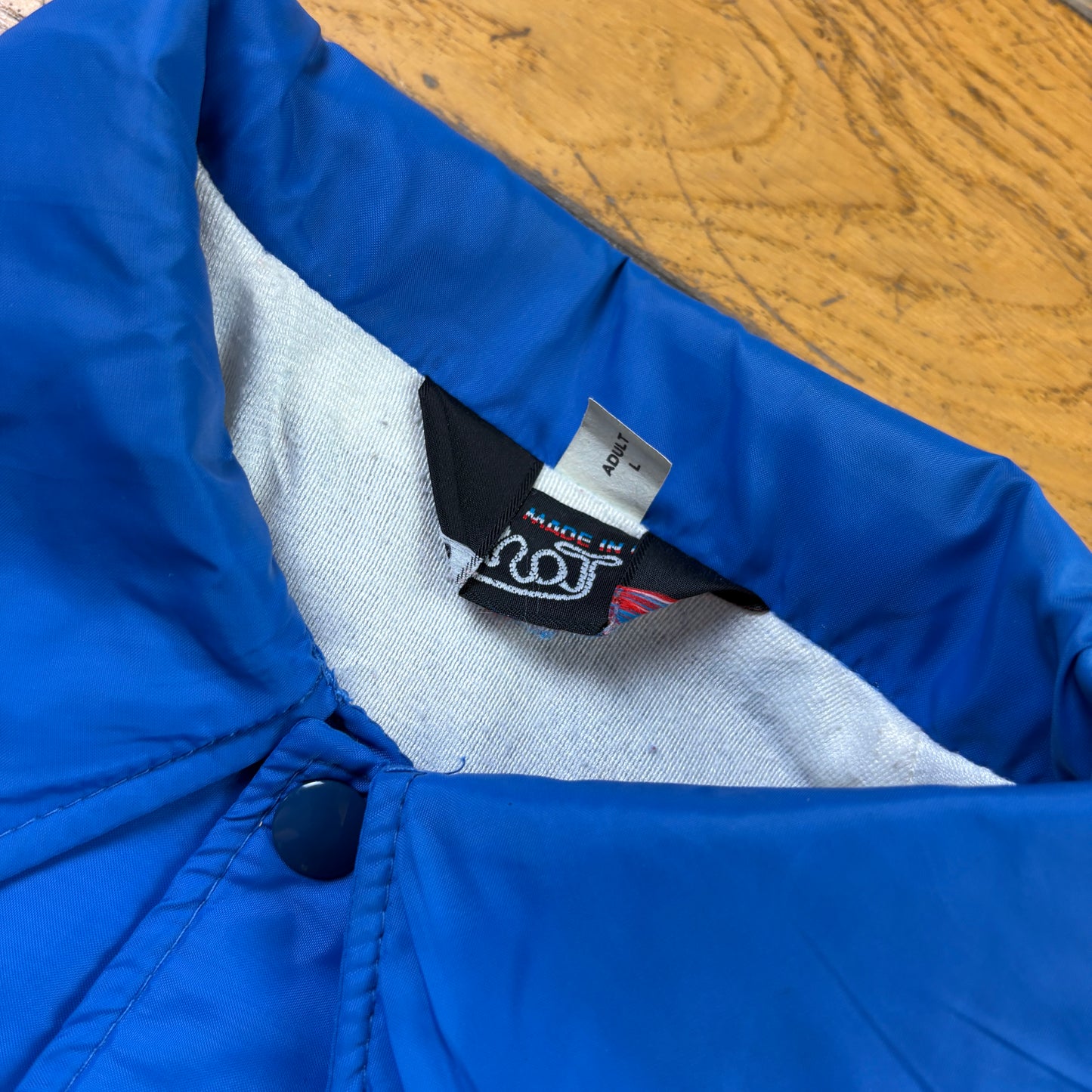 Vintage Blue Nylon Coach Harrington Jacket - L