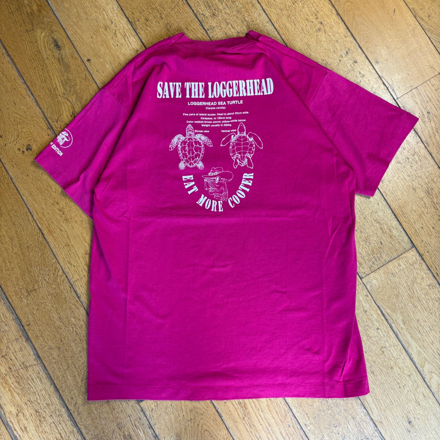 Vintage 90s Cooters Funny Bar Pink Turtle Single Stitch Graphic T-Shirt - S