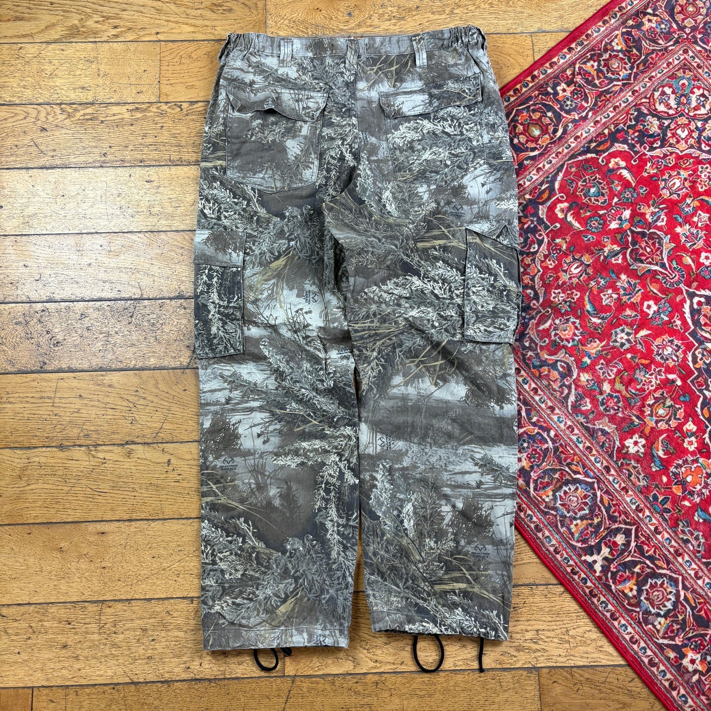 Vintage Real Tree Camo Green Hunting Workwear Trousers - 38