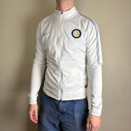 Vintage Nike Inter Milan White Football Tracksuit Track Jacket - S