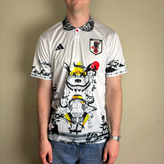 Adidas Japan Naruto Kurama White World Cup New with Tags Football Shirt - M