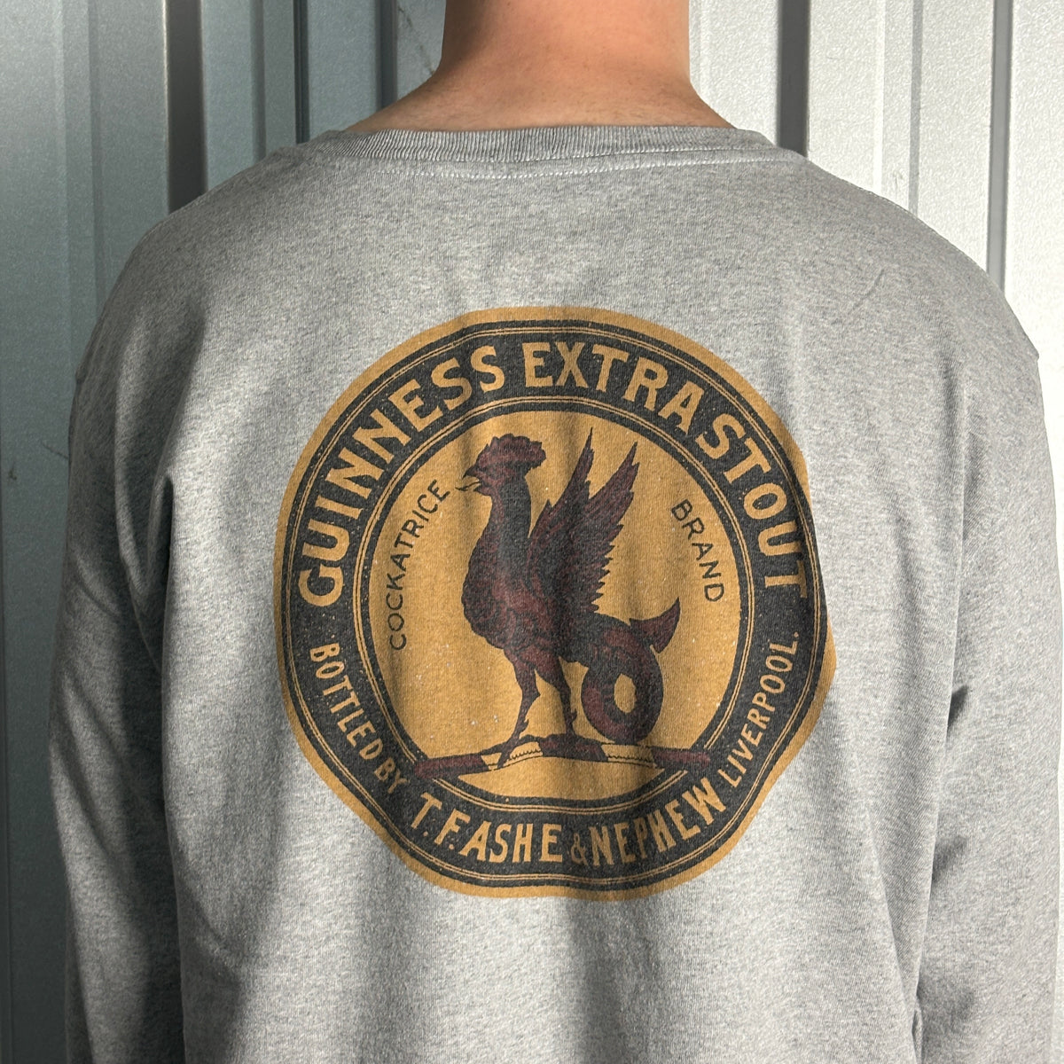 Carhartt Guinness Grey Long Sleeve Pocket T-Shirt - XL