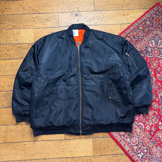 Vintage Black MA-1 Bomber Jacket - 5XL
