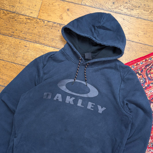 Vintage Oakley Black Hoodie Sweatshirt - M
