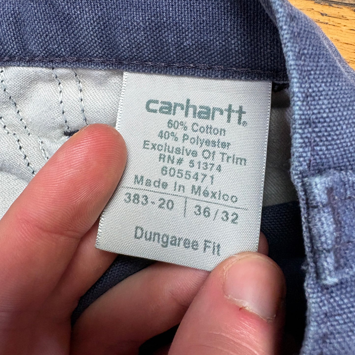 Vintage Carhartt Workwear Carpenter Navy Baggy Trousers - 36R