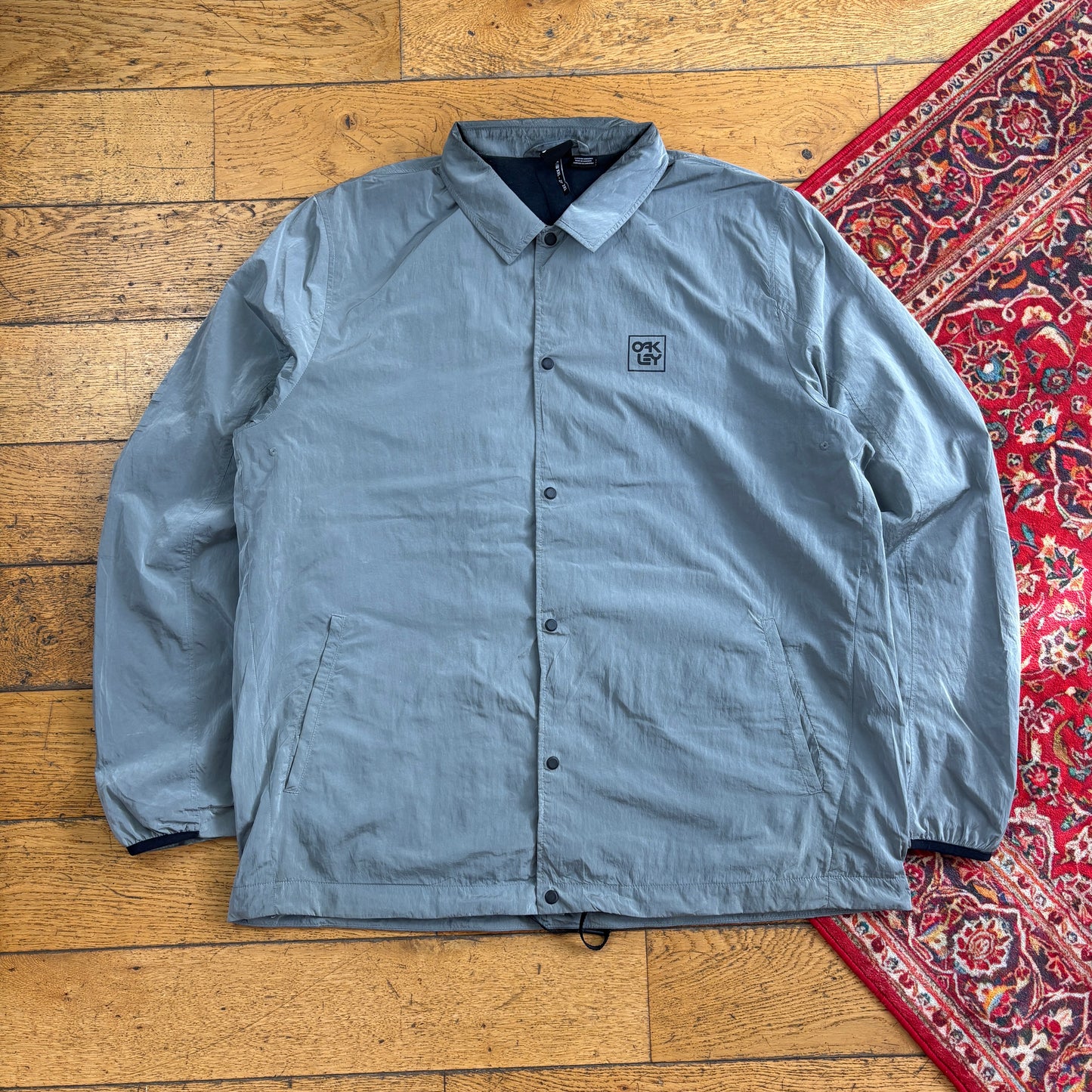 Vintage Oakley Grey Nylon Coach Harrington Jacket - XL