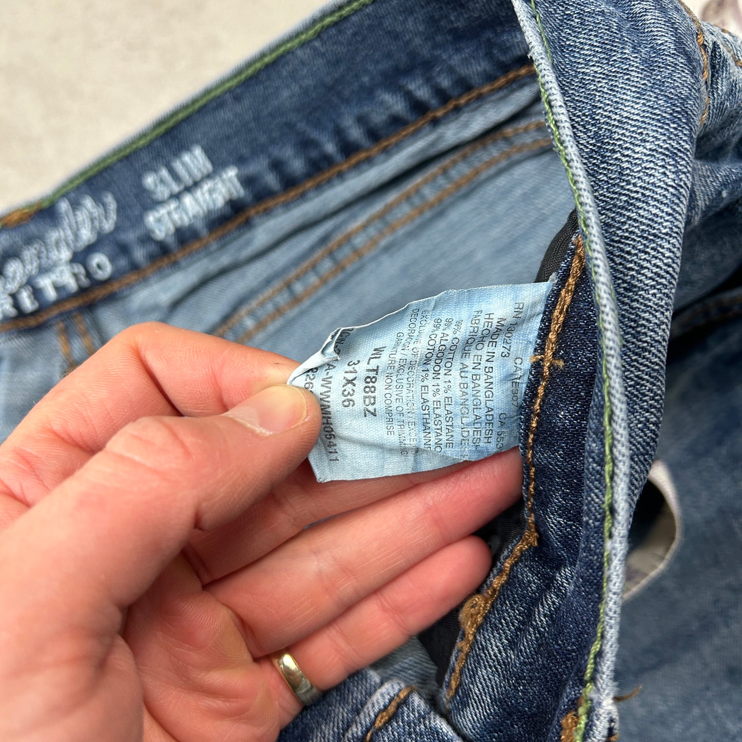 Vintage Wrangler Blue Denim Carpenter Shorts - 31