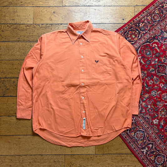 Vintage Avirex Orange Embroidered Shirt - XL