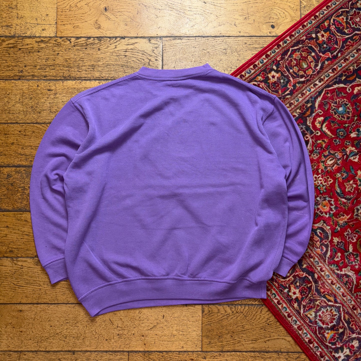Vintage 90s Purple King Spades Graphic Sweatshirt - XL
