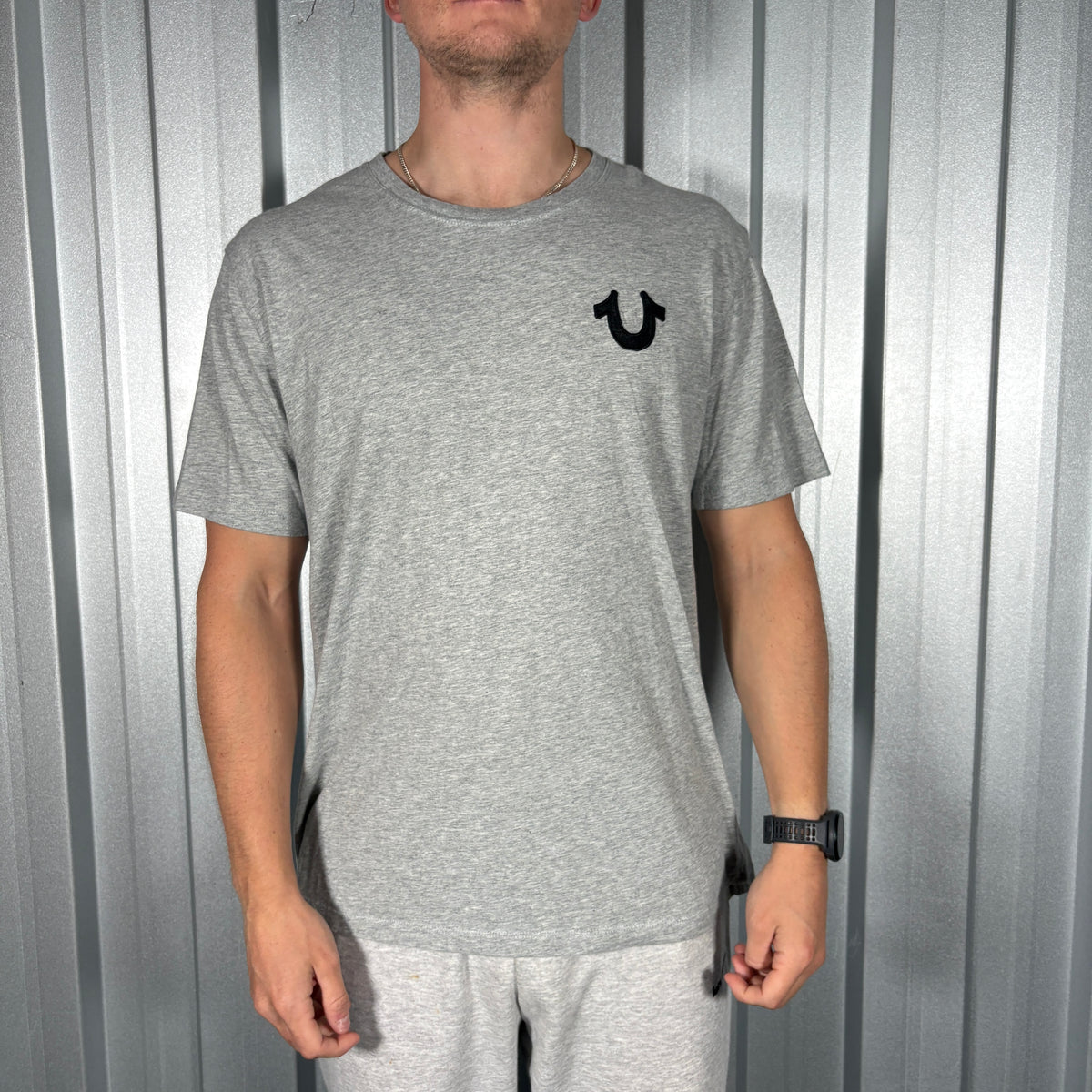 True Religion Y2K Grey T Shirt - L