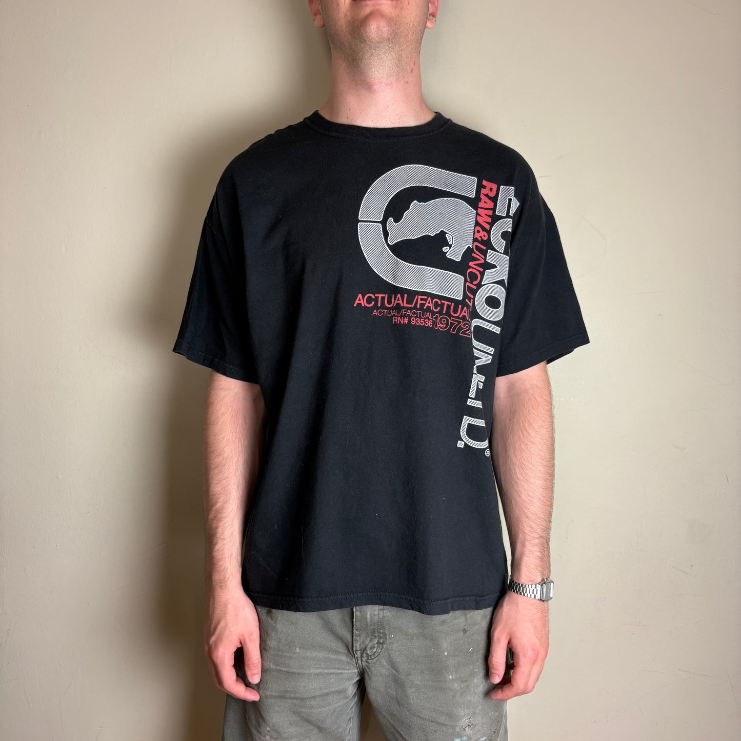 Vintage Ecko Unltd Y2K Black Hip Hop Graphic T-Shirt - XL