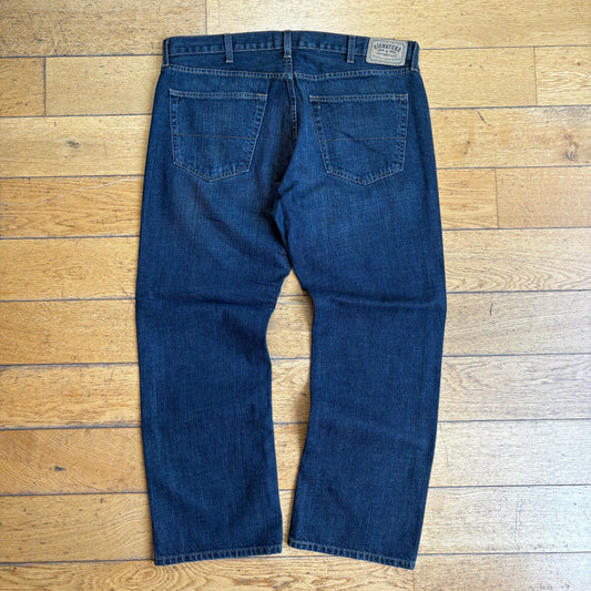 Vintage Levis Straight Dark Blue Denim Jeans - 42