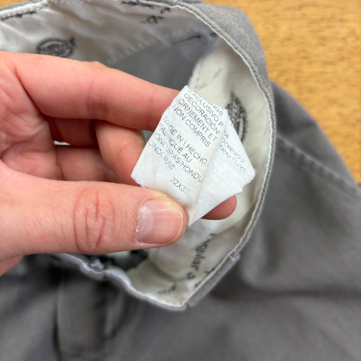 Vintage Dickies 874 Grey Skate Baggy Cargo Trousers - 32