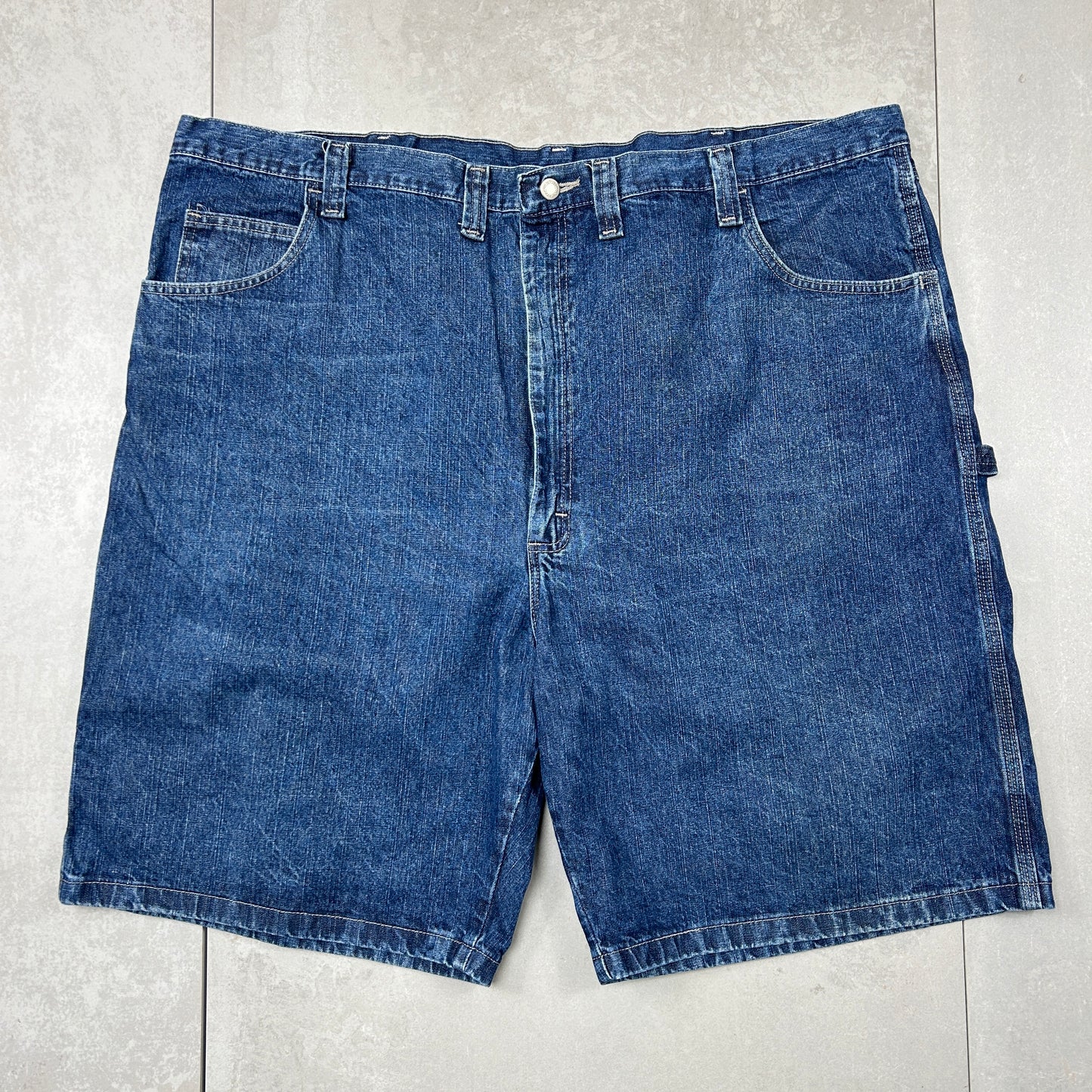 Vintage Wrangler Blue Denim Carpenter Baggy Shorts - 48